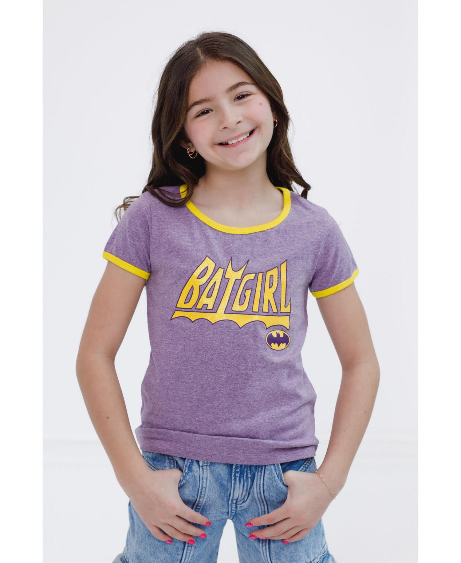 Girls DC Comics Batgirl Ringer T-Shirt