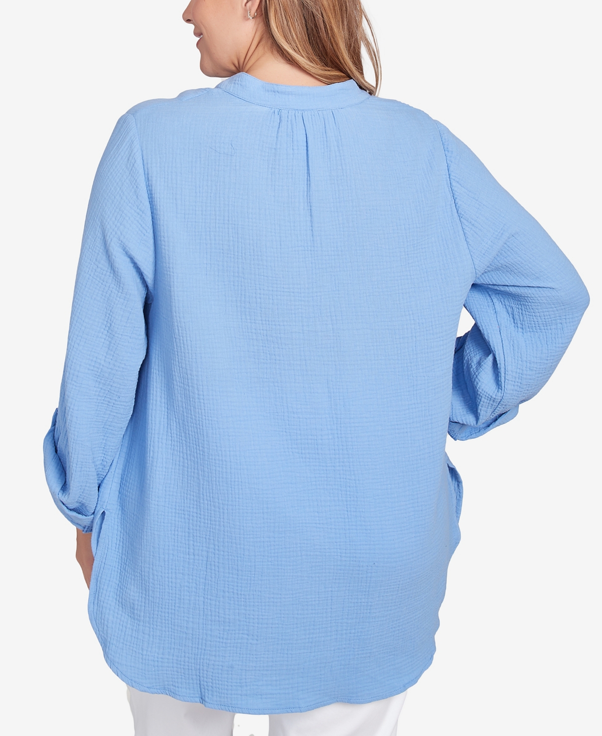 Ruby Rd. Plus Size Sleeve Henley Top