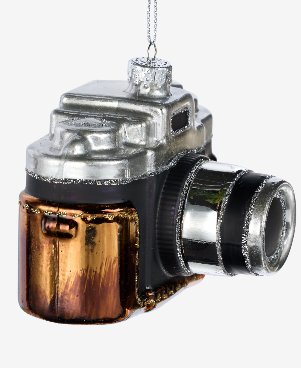 Holiday Lane Eclectic Charm Glass Camera Ornament. Macy's Exclusive In Transparent