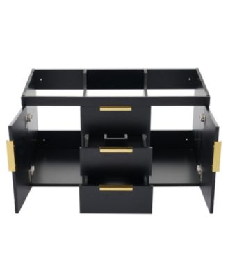 36" Wall-Mounted Bathroom Vanity with 2 Drawers