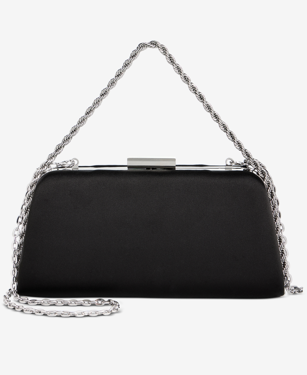 Matte Satin Clutch, Exclusively at Macy's - Silver Sconce