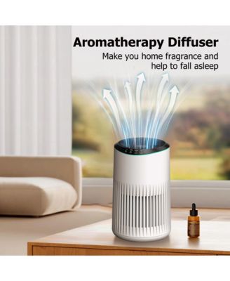 CHIVALZ HEPA Air Purifier for Bedroom Home, With Essential Oil Diffuser, Sleep Mode, Up to 225 Sqft
