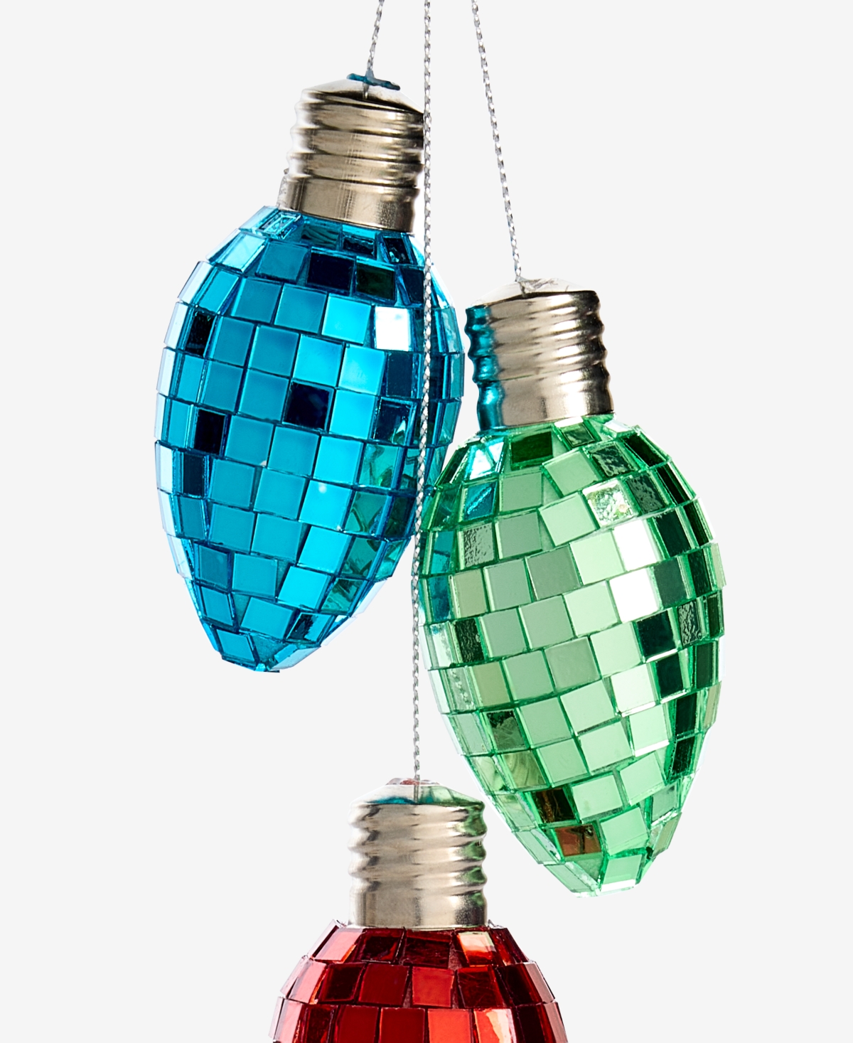 Holiday Lane Merry Magic Christmas Light Bulbs Ornament, Macy's Exclusive In Transparent