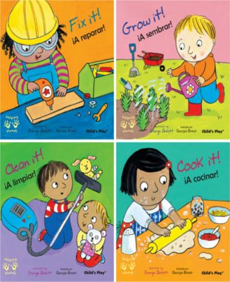 Child's Play Books Helping Hands Bilingual Books, Set of 4 - Macy's