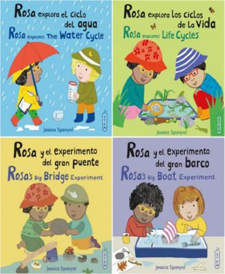 Rosa's Workshop Set 1 & 2 Bilingual Spanish, English Books, Set of 8