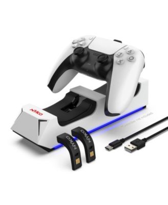 PlayStation 5 Slim Digital PS5 with Extra Chroma Indigo Controller, Dual Charging Dock and MightySkins Voucher Bundle