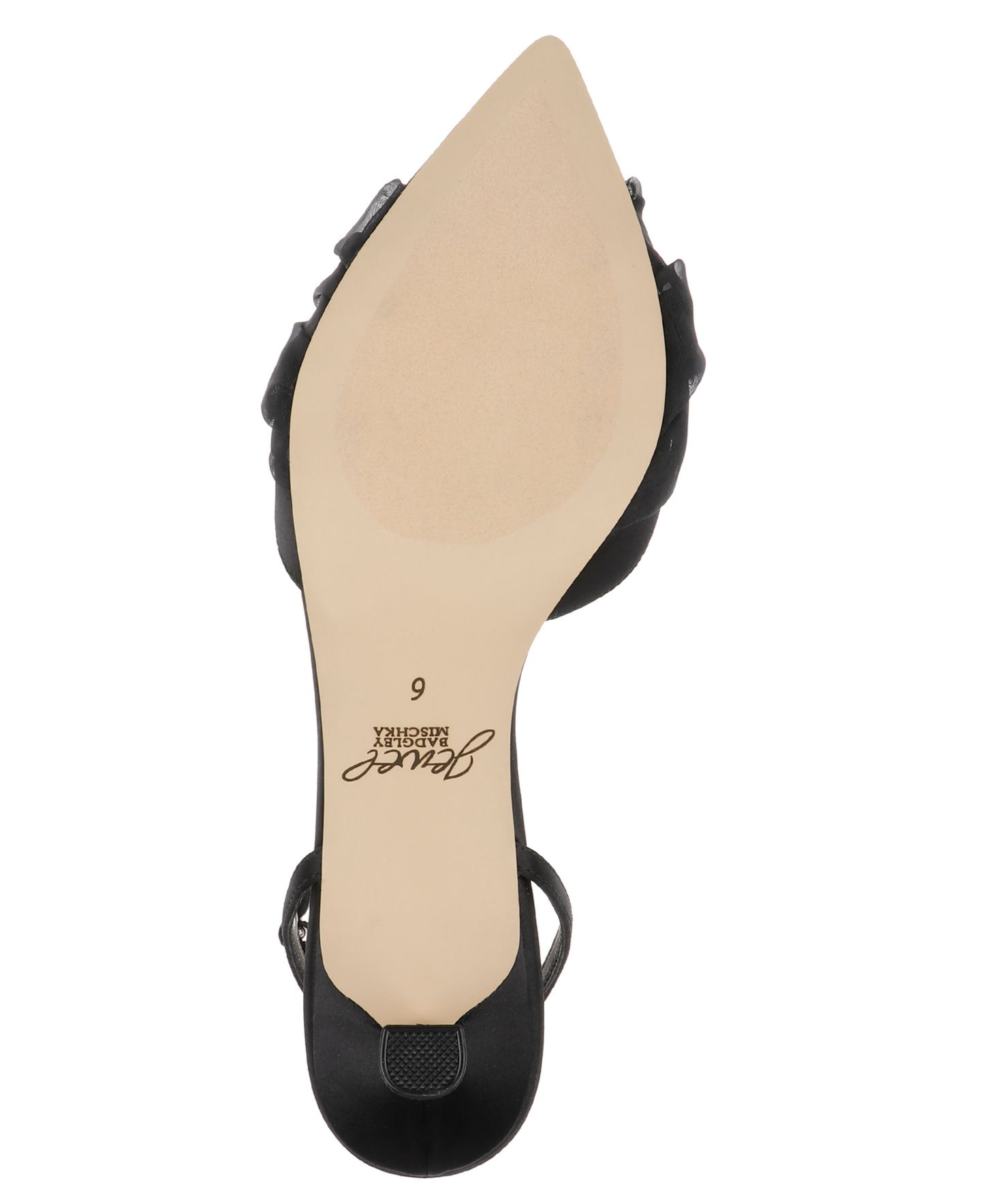 Женские туфли Jewel Badgley Mischka Favor Evening Knot Pumps, цвет: Чёрный атласный — фото 5