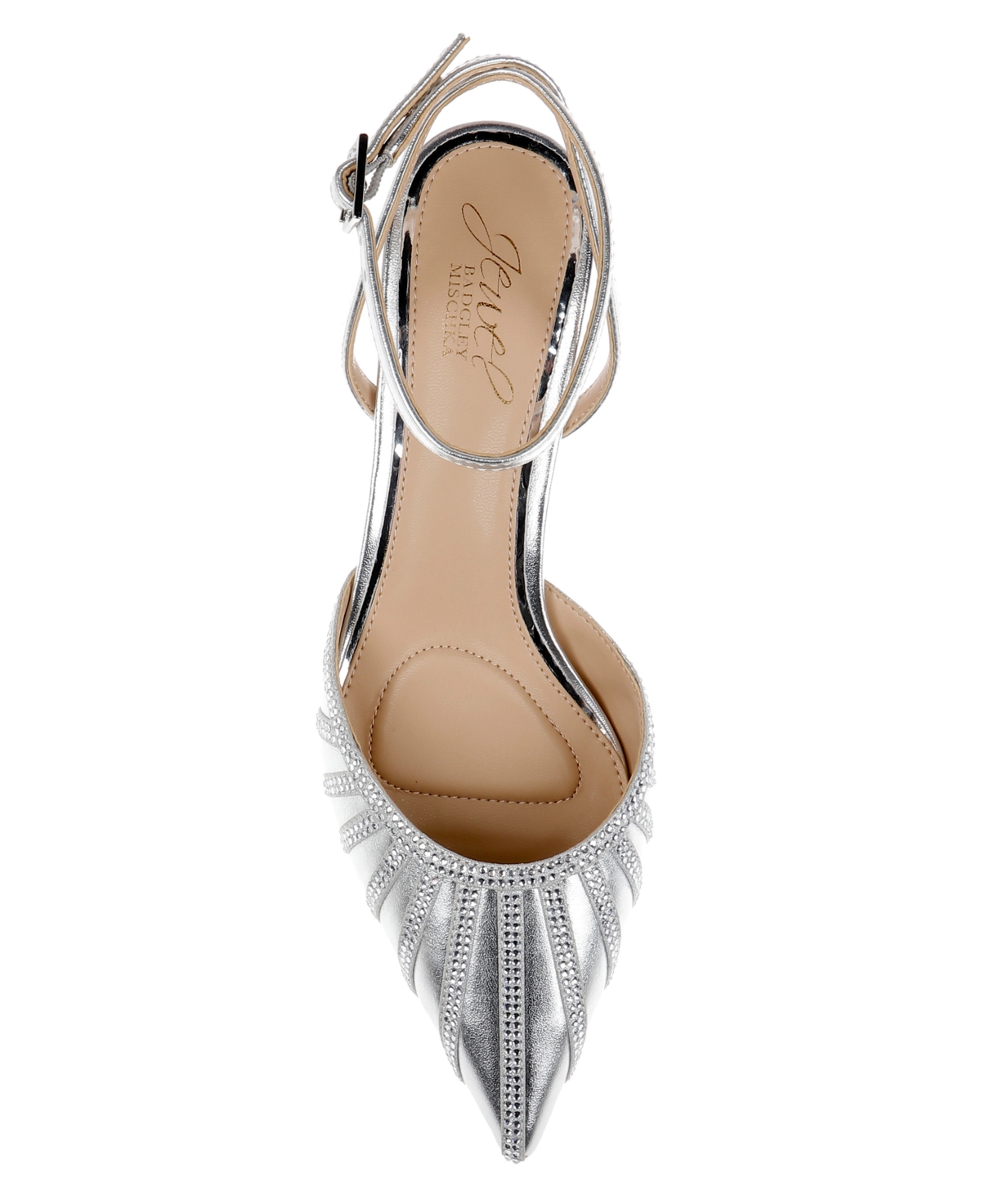 Jewel Badgley Mischka Fable Ankle Strap Pointed Toe Pump