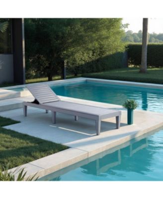 Adjustable & Waterproof Outdoor Patio Chaise Lounge Chairs - 1-Count