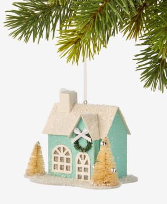 Pastel Shine Light-Up House Ornament, Macy's Exclusive