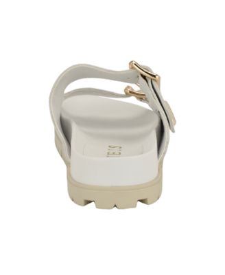 Women's Fasten Double-Buckle Footbed Sandals