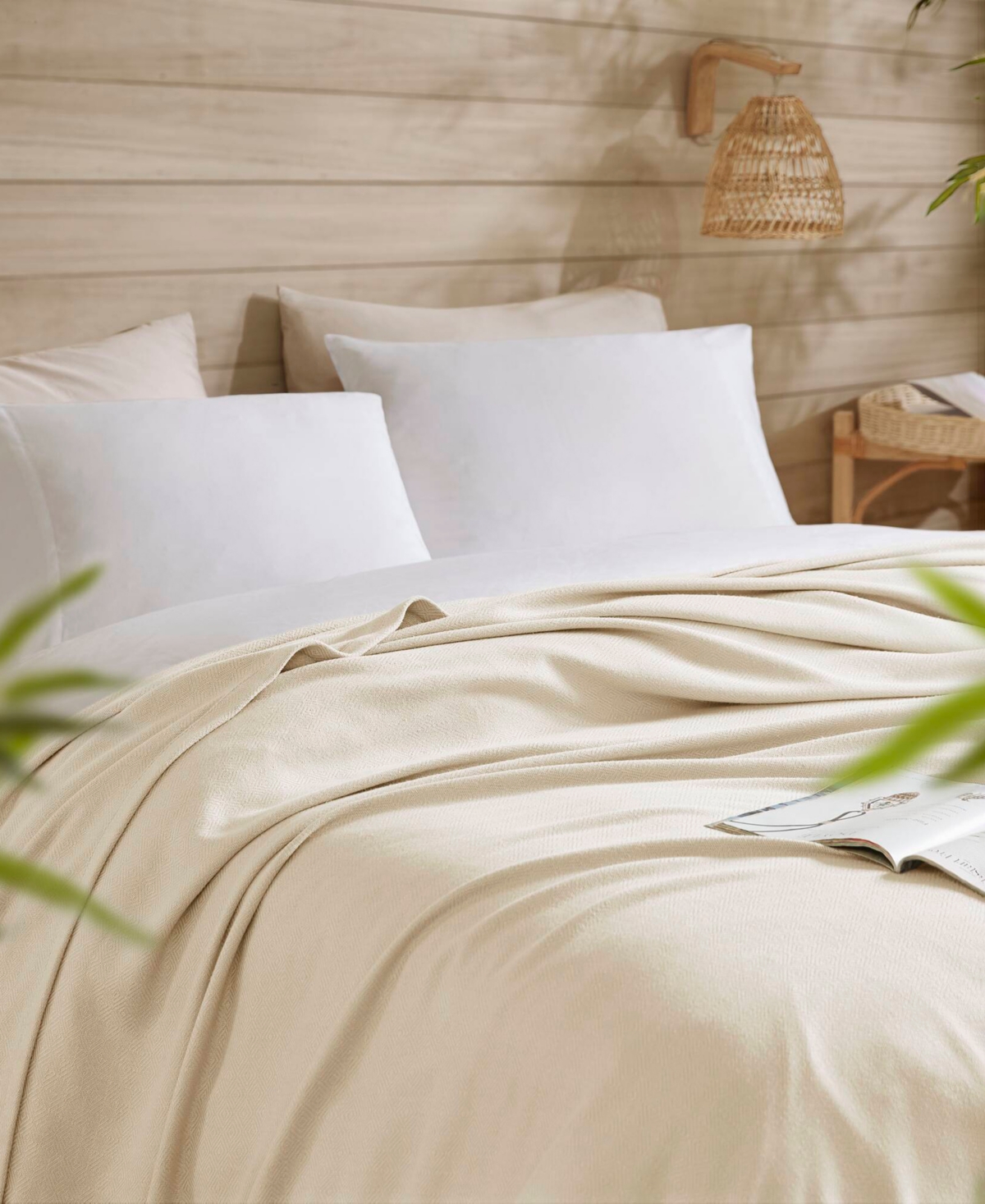 Madison Park Lightweight Breathable Blanket, Twin In Neutral