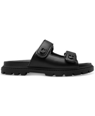 Women's Sculpted C Quilted Washed Denim Double Band Sandals