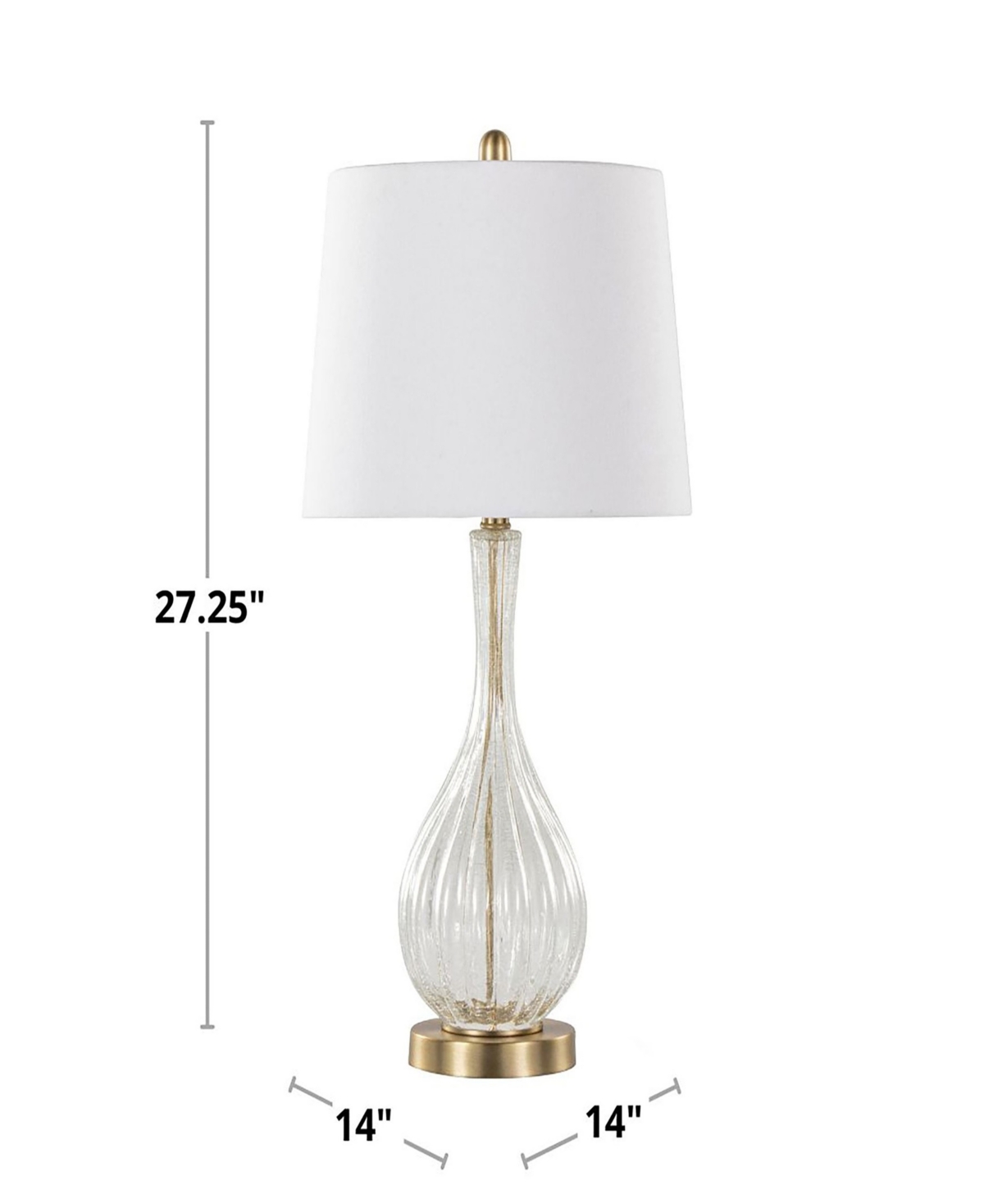 Lumisource 27" Glass Jenny Contemporary Table Lamp, Set Of 2 In Gray