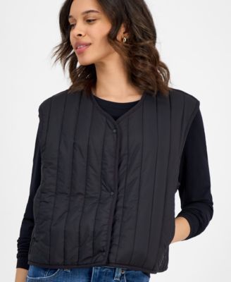 Women's Stand-Collar Zip-Front Vest