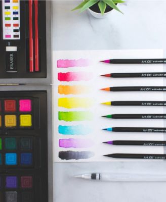 Watercolor Draw Sketch Wood Art Set, 88 Pieces