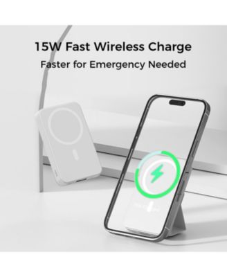 10000mAh Portable Magnetic Wireless Charge Power Bank w/ Phones Stand