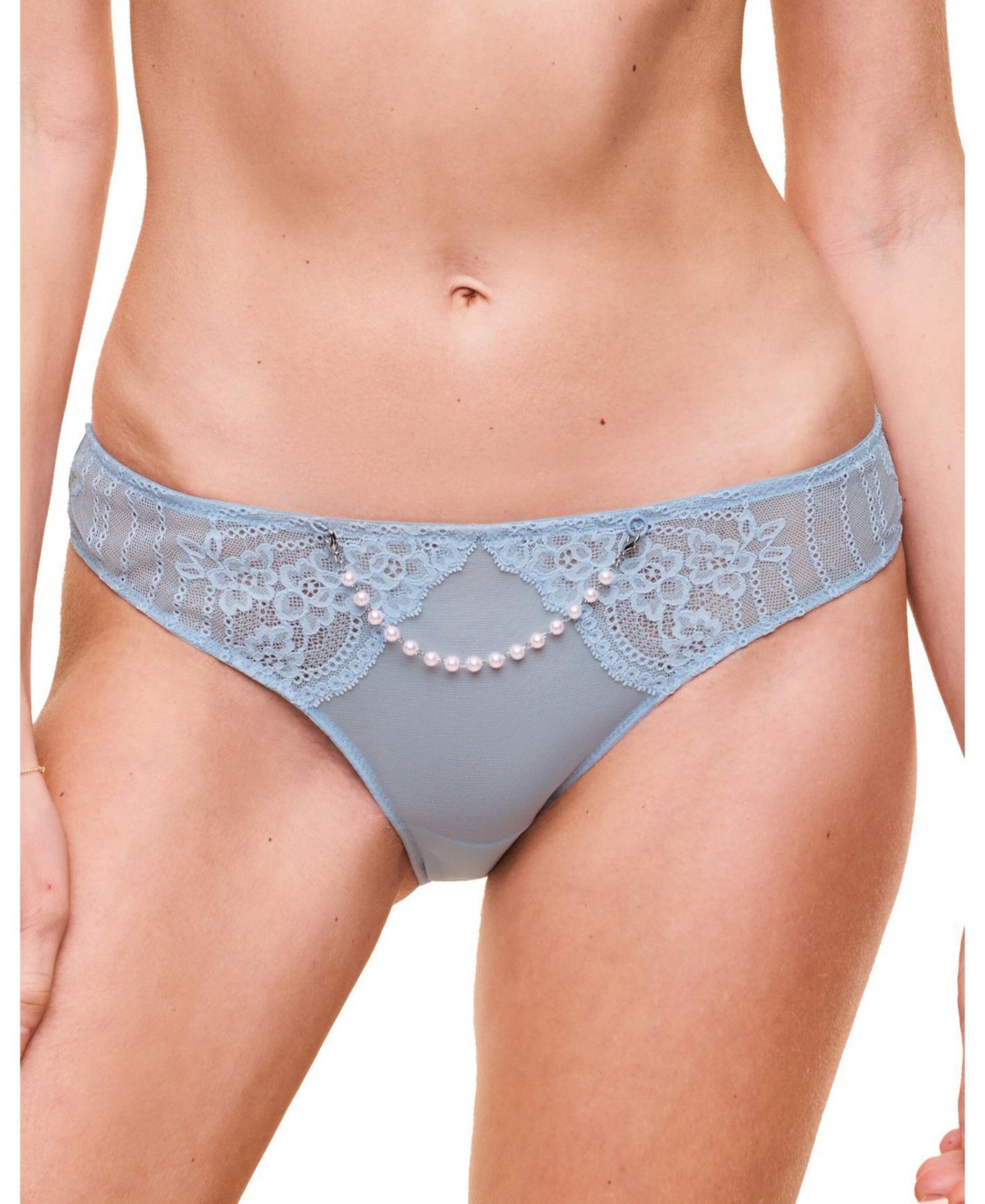 Women's Nixie Tanga Panty - Medium blue
