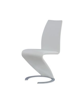 Faux Leather Dining Chairs Set of 2 Upholstered Parsons Style for Home or Office