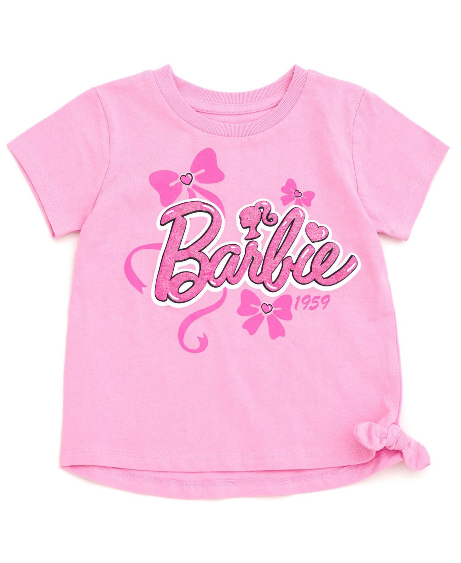 Little Girls Peplum T-Shirt and Shorts Outfit Set