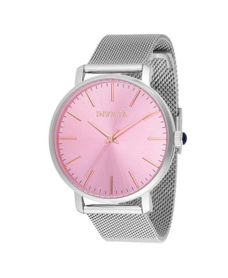 Women's 48843 Angel  Quartz 3 Hand Pink Dial Watch