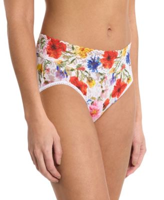 Women's Printed Signature Lace French Brief Panty