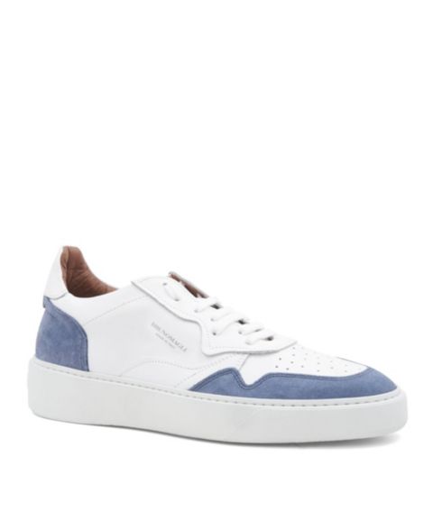 Мужские кроссовки Bruno Magli Dezi Lace Up, цвет: Белый / Синий