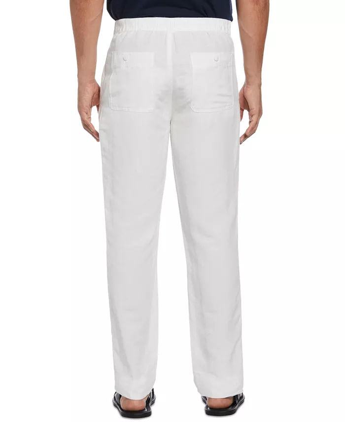 Men's Linen Blend Drawstring Pants - thumbnail 2