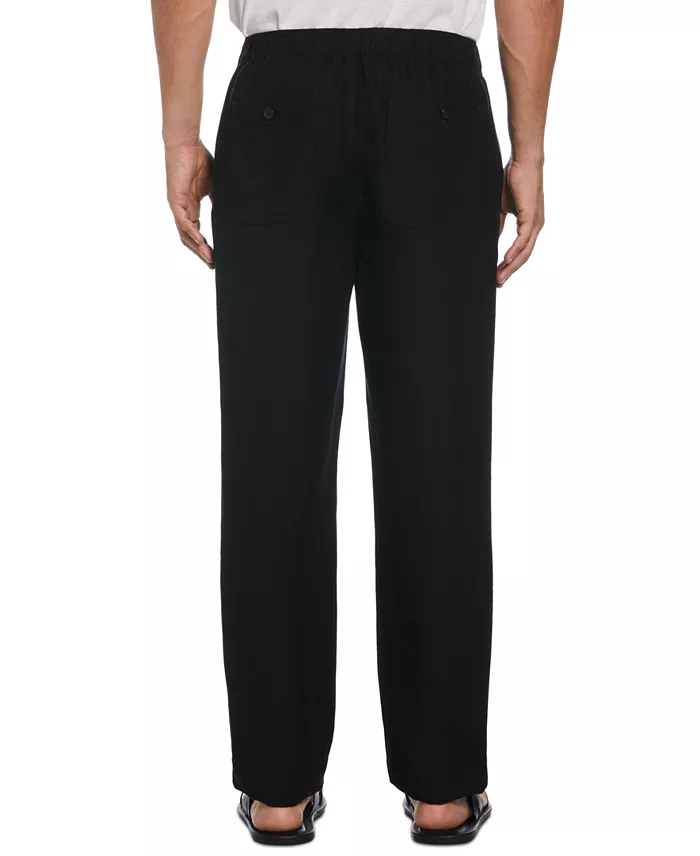 Men's Linen Blend Drawstring Pants - thumbnail 4