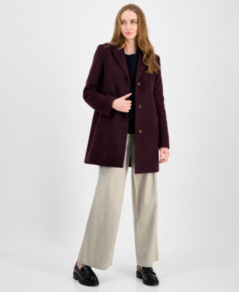 Женские куртки Maralyn & Me Juniors' Single-Breasted Walker Coat