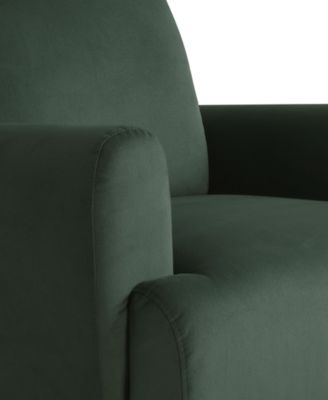 35.3" Velvet Kyoto Accent Chair