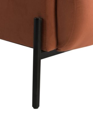 35.3" Velvet Kyoto Accent Chair