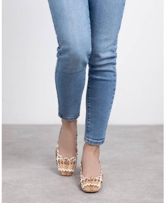 Carmela Leather Women's Slingback Braided Sandals By XTI