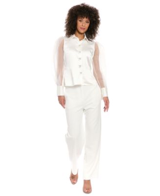 Muse - Women's Straight-Leg Tuxedo Pants