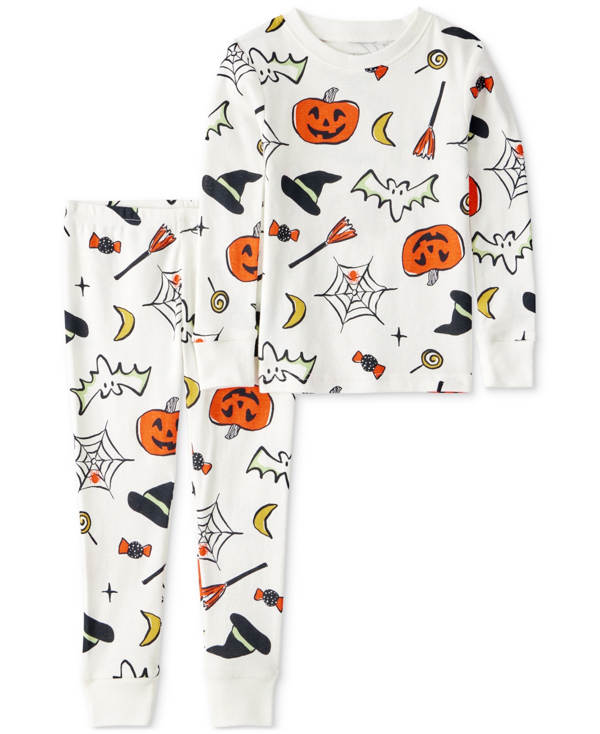 Carter's Toddler 2 Piece Halloween Pajamas 100% Snug Fit Cotton Pajamas In Multi