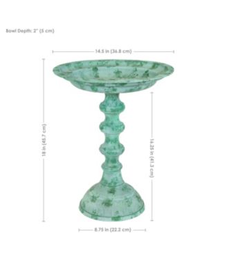 Backyard Beauty Cast Aluminum Metal Bird Bath