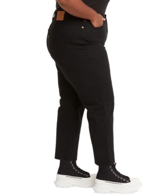 Plus Size Wedgie High-Rise Straight-Leg Jeans 