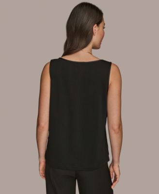 Women's Satin Scoop-Neck Tank Top