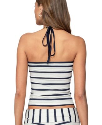 Women's Lorenza Striped Halter Top