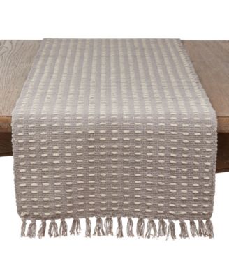 Dashed Woven Table Runner, 16" x 108"