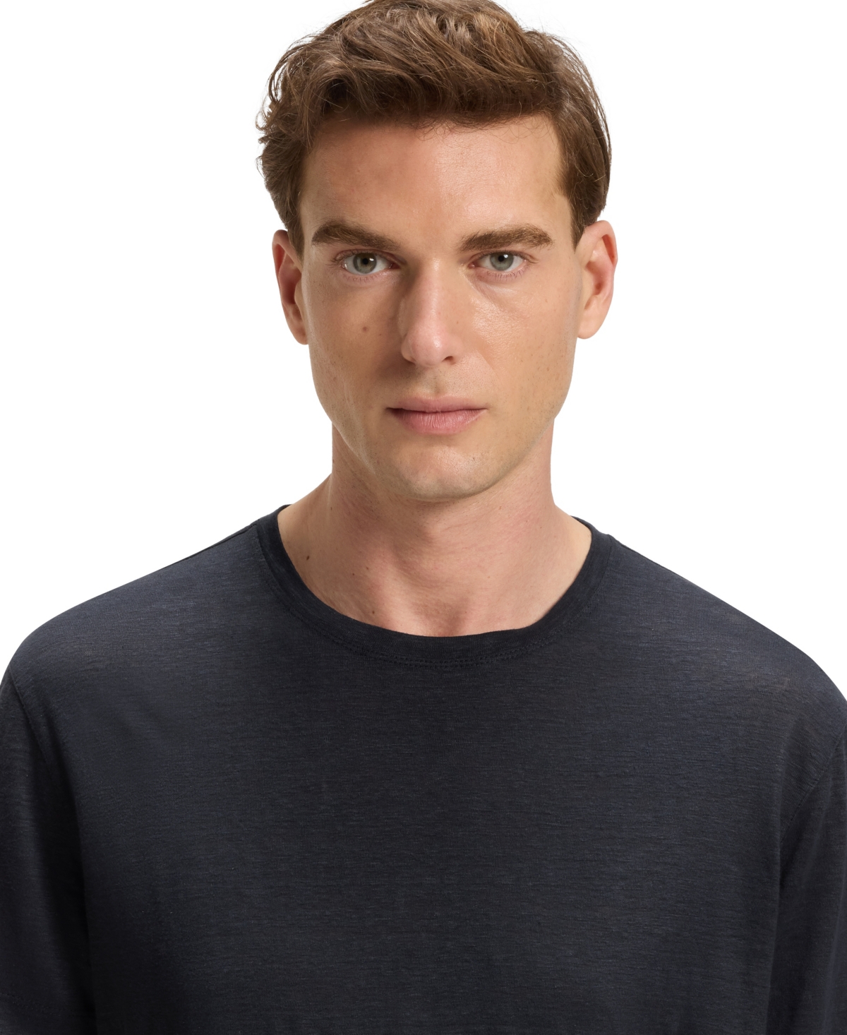 Hugo Boss Boss X Beckham Taut Linen T-shirt In Multi
