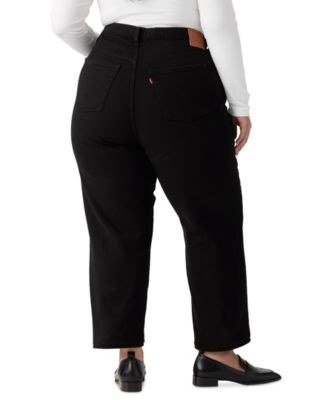 Plus Size Ribcage Straight-Leg Ankle Jeans