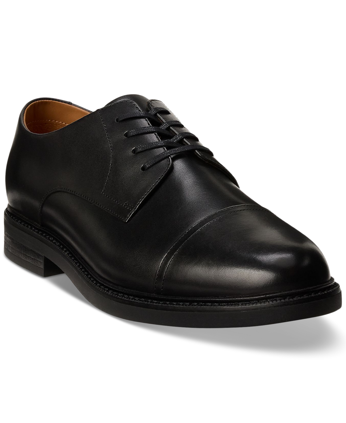 Polo Ralph Lauren Men's Asher Leather Cap-toe Dress Shoe