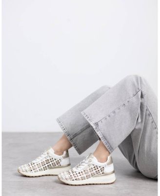 Carmela Leather Women's Braided Sneakers By XTI