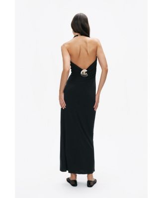 Women's Maxi Dress with Back Accessory