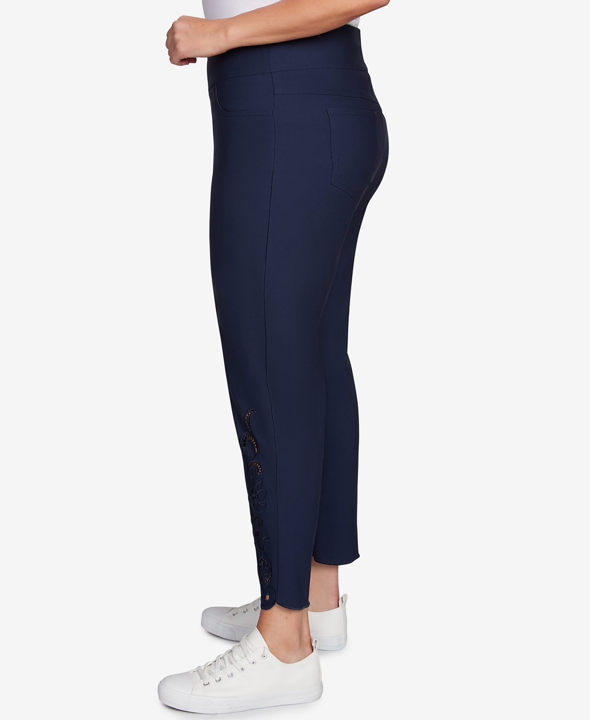 Ruby Rd. Plus Size Embroidered Ankle Pant