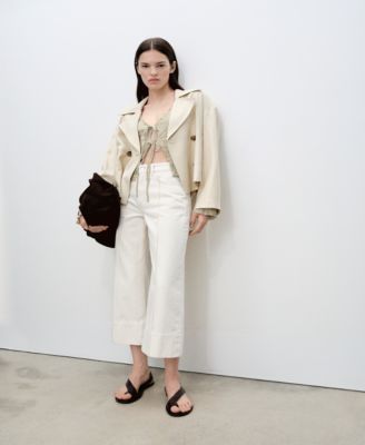 Women's Cotton Texture Ties Cardigan Sweater