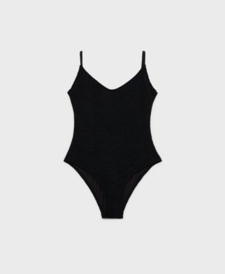 MANGO - Women's Ribbed Strap Swimsuit