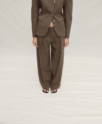 Women's Seamless Linen Suit Pants