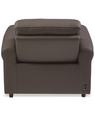 Thandler Leather Power Headrest Recliners, Exclusively at Macy's